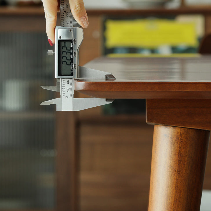 Rectangle Modern Style Dining Table Brown Tone Fixed Table with Solid Wood Clearhalo ' dining_table' 'Dining Tables & Seating' 'Dining Tables' 'furn' 'furn_dining_table' 'Furniture' 'furniture_dining_table' 'Kitchen & Dining Furniture' 'kitchen&dining_furn' 'kitchen' 'kitchen_dining_table' 3600379