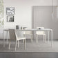 Modern White Kitchen Dining Table Sintered Stone Rectangle Dining Table with 4 Legs Base Clearhalo ' dining_table' 'Dining Tables & Seating' 'Dining Tables' 'Furniture' 'furniture_dining_table' 'Kitchen & Dining Furniture' 'kitchen&dining_furn' 'kitchen' 'kitchen_dining_table' 3600384