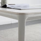 Modern White Kitchen Dining Table Sintered Stone Rectangle Dining Table with 4 Legs Base Clearhalo ' dining_table' 'Dining Tables & Seating' 'Dining Tables' 'Furniture' 'furniture_dining_table' 'Kitchen & Dining Furniture' 'kitchen&dining_furn' 'kitchen' 'kitchen_dining_table' 3600388