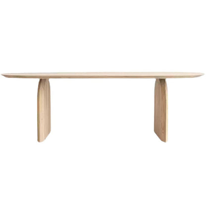 Oval Pine Solid Wood Table Modern Dining Table with Wooden Double Pedestal for Restaurant Without Chairs Clearhalo ' dining_table' 'Dining Tables & Seating' 'Dining Tables' 'furn' 'furn_dining_table' 'Furniture' 'furniture_dining_table' 'Kitchen & Dining Furniture' 'kitchen&dining_furn' 'kitchen' 'kitchen_dining_table' 3600398
