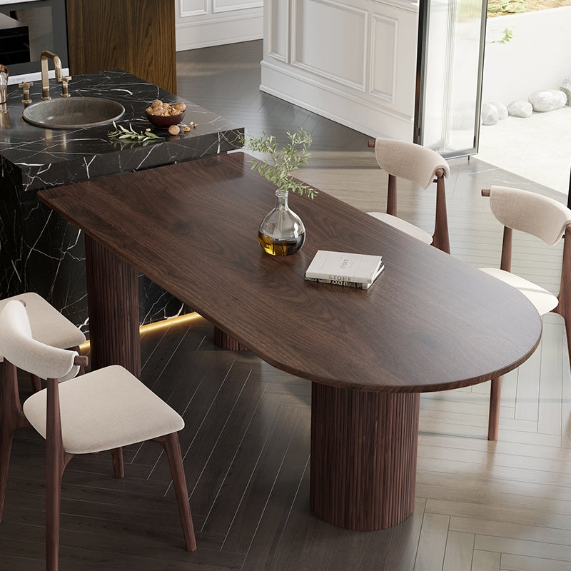 Modern Style Dining Table Pine Solid Wood Dining Room Collection for Indoor Brown Without Chairs Clearhalo ' dining_table' 'Dining Tables & Seating' 'Dining Tables' 'furn' 'furn_dining_table' 'Furniture' 'furniture_dining_table' 'Kitchen & Dining Furniture' 'kitchen&dining_furn' 'kitchen' 'kitchen_dining_table' 3600403