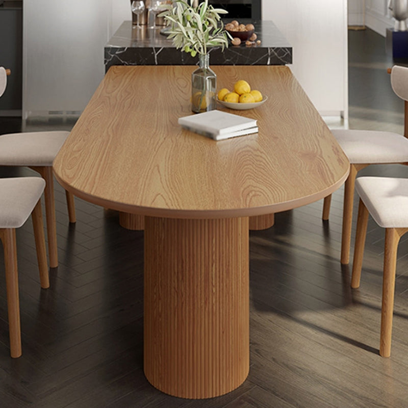 Modern Style Dining Table Pine Solid Wood Dining Room Collection for Indoor Clearhalo ' dining_table' 'Dining Tables & Seating' 'Dining Tables' 'furn' 'furn_dining_table' 'Furniture' 'furniture_dining_table' 'Kitchen & Dining Furniture' 'kitchen&dining_furn' 'kitchen' 'kitchen_dining_table' 3600404