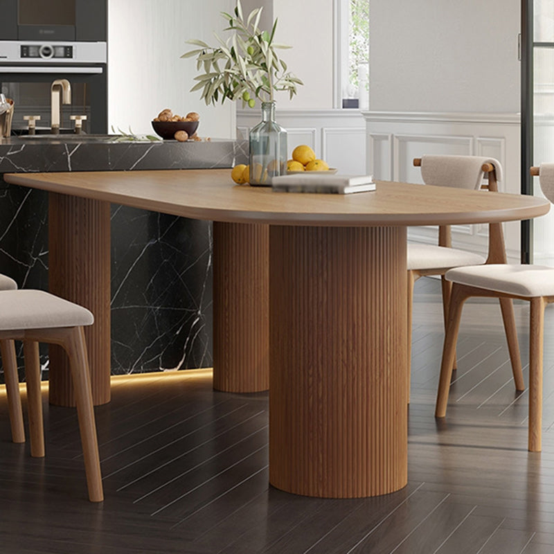Modern Style Dining Table Pine Solid Wood Dining Room Collection for Indoor Clearhalo ' dining_table' 'Dining Tables & Seating' 'Dining Tables' 'furn' 'furn_dining_table' 'Furniture' 'furniture_dining_table' 'Kitchen & Dining Furniture' 'kitchen&dining_furn' 'kitchen' 'kitchen_dining_table' 3600406