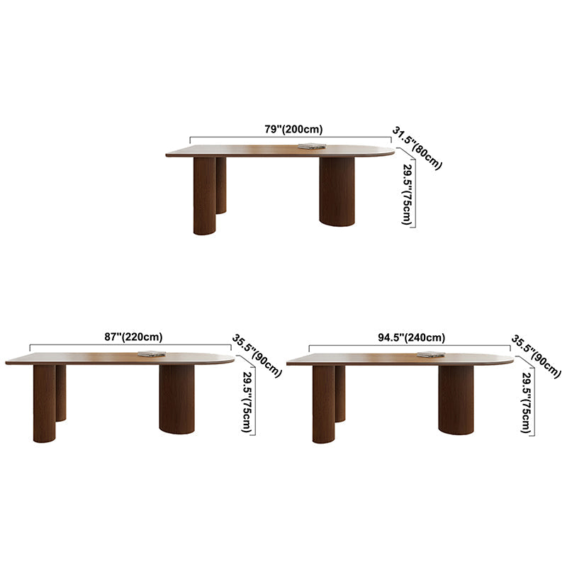 Modern Style Dining Table Pine Solid Wood Dining Room Collection for Indoor Clearhalo ' dining_table' 'Dining Tables & Seating' 'Dining Tables' 'furn' 'furn_dining_table' 'Furniture' 'furniture_dining_table' 'Kitchen & Dining Furniture' 'kitchen&dining_furn' 'kitchen' 'kitchen_dining_table' 3600413