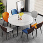 Modern Style Sintered Stone Dining Table Rectangle Table with Black Legs for Home Clearhalo ' dining_table' 'Dining Tables & Seating' 'Dining Tables' 'furn' 'furn_dining_table' 'Furniture' 'furniture_dining_table' 'Kitchen & Dining Furniture' 'kitchen&dining_furn' 'kitchen' 'kitchen_dining_table' 3600418