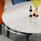 Modern Style Sintered Stone Dining Table Rectangle Table with Black Legs for Home Clearhalo ' dining_table' 'Dining Tables & Seating' 'Dining Tables' 'furn' 'furn_dining_table' 'Furniture' 'furniture_dining_table' 'Kitchen & Dining Furniture' 'kitchen&dining_furn' 'kitchen' 'kitchen_dining_table' 3600423