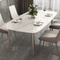 Metal Contemporary Rectangular Dining Table Sintered Stone Table with 4 Legs Clearhalo ' dining_table' 'Dining Tables & Seating' 'Dining Tables' 'furn' 'furn_dining_table' 'Furniture' 'furniture_dining_table' 'Kitchen & Dining Furniture' 'kitchen&dining_furn' 'kitchen' 'kitchen_dining_table' 3600442