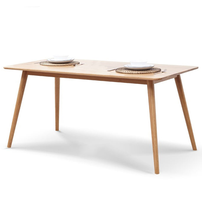 Simple Rectangle 4 Legs Home Furniture Solid Wood Dining Table for Dining Room Without Chairs Clearhalo ' dining_table' 'Dining Tables & Seating' 'Dining Tables' 'furn' 'furn_dining_table' 'Furniture' 'furniture_dining_table' 'Kitchen & Dining Furniture' 'kitchen&dining_furn' 'kitchen' 'kitchen_dining_table' 3600452