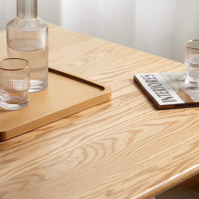 Simple Rectangle 4 Legs Home Furniture Solid Wood Dining Table for Dining Room Clearhalo ' dining_table' 'Dining Tables & Seating' 'Dining Tables' 'furn' 'furn_dining_table' 'Furniture' 'furniture_dining_table' 'Kitchen & Dining Furniture' 'kitchen&dining_furn' 'kitchen' 'kitchen_dining_table' 3600458