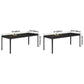 Modern Style Sintered Stone Dining Room Dinner Kitchen Table Black Rectangle Table Clearhalo ' dining_table' 'Dining Tables & Seating' 'Dining Tables' 'Furniture' 'furniture_dining_table' 'Kitchen & Dining Furniture' 'kitchen&dining_furn' 'kitchen' 'kitchen_dining_table' 3600471