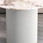 Free Form Modern Dining Table White Tone Fixed Table with Sintered Stone Clearhalo ' dining_table' 'Dining Tables & Seating' 'Dining Tables' 'furn' 'furn_dining_table' 'Furniture' 'furniture_dining_table' 'Kitchen & Dining Furniture' 'kitchen&dining_furn' 'kitchen' 'kitchen_dining_table' 3600480