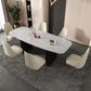 Metal Modern Rectangle Dining Table Sintered Stone Table for Kitchen and Dining Room Clearhalo ' dining_table' 'Dining Tables & Seating' 'Dining Tables' 'furn' 'furn_dining_table' 'Furniture' 'furniture_dining_table' 'Kitchen & Dining Furniture' 'kitchen&dining_furn' 'kitchen' 'kitchen_dining_table' 3600513
