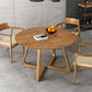 Contemporary Round Dining Table Pine Solid Wood Table with Double Pedestal Clearhalo ' dining_table' 'Dining Tables & Seating' 'Dining Tables' 'furn' 'furn_dining_table' 'Furniture' 'furniture_dining_table' 'Kitchen & Dining Furniture' 'kitchen&dining_furn' 'kitchen' 'kitchen_dining_table' 3600529
