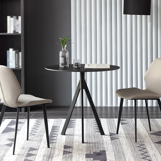 Modern Style Sintered Stone Dining Table Black Round Table with 3 Legs Clearhalo ' dining_table' 'Dining Tables & Seating' 'Dining Tables' 'furn' 'furn_dining_table' 'Furniture' 'furniture_dining_table' 'Kitchen & Dining Furniture' 'kitchen&dining_furn' 'kitchen' 'kitchen_dining_table' 3600547