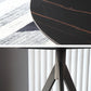 Modern Style Sintered Stone Dining Table Black Round Table with 3 Legs Clearhalo ' dining_table' 'Dining Tables & Seating' 'Dining Tables' 'furn' 'furn_dining_table' 'Furniture' 'furniture_dining_table' 'Kitchen & Dining Furniture' 'kitchen&dining_furn' 'kitchen' 'kitchen_dining_table' 3600552