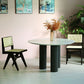 Round Contemporary Style Dining Table White Fixed Table with Sintered Stone Clearhalo ' dining_table' 'Dining Tables & Seating' 'Dining Tables' 'furn' 'furn_dining_table' 'Furniture' 'furniture_dining_table' 'Kitchen & Dining Furniture' 'kitchen&dining_furn' 'kitchen' 'kitchen_dining_table' 3600561