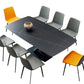 Metal Modern Rectangle Dining Table Sintered Stone Dining Table with Pedestal Base Clearhalo ' dining_table' 'Dining Tables & Seating' 'Dining Tables' 'furn' 'furn_dining_table' 'Furniture' 'furniture_dining_table' 'Kitchen & Dining Furniture' 'kitchen&dining_furn' 'kitchen' 'kitchen_dining_table' 3600568