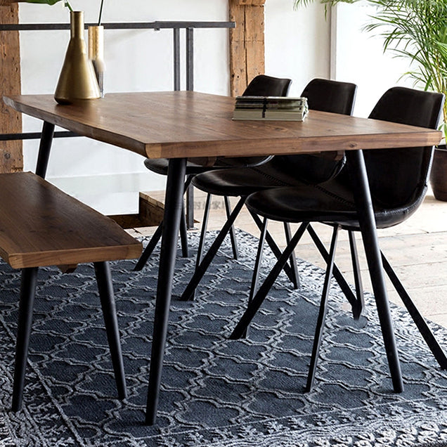 Modern Solid Wood Kitchen Dining Table Standard Rectangle Dining Table with 4 Legs Base Clearhalo ' dining_table' 'Dining Tables & Seating' 'Dining Tables' 'furn' 'furn_dining_table' 'Furniture' 'furniture_dining_table' 'Kitchen & Dining Furniture' 'kitchen&dining_furn' 'kitchen' 'kitchen_dining_table' 3600596