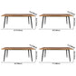 Modern Solid Wood Kitchen Dining Table Standard Rectangle Dining Table with 4 Legs Base Clearhalo ' dining_table' 'Dining Tables & Seating' 'Dining Tables' 'furn' 'furn_dining_table' 'Furniture' 'furniture_dining_table' 'Kitchen & Dining Furniture' 'kitchen&dining_furn' 'kitchen' 'kitchen_dining_table' 3600603
