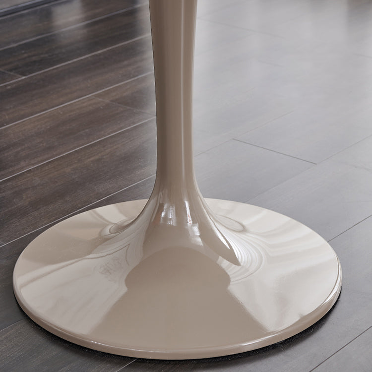 Modern Style Sintered Stone Dining Table White Round Tulip Base Dining Table Clearhalo ' dining_table' 'Dining Tables & Seating' 'Dining Tables' 'furn' 'furn_dining_table' 'Furniture' 'furniture_dining_table' 'Kitchen & Dining Furniture' 'kitchen&dining_furn' 'kitchen' 'kitchen_dining_table' 3600616