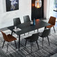 Contemporary Rectangle Dining Table Sintered Stone Table with 4 Legs for Home Kitchen Dinner Clearhalo ' dining_table' 'Dining Tables & Seating' 'Dining Tables' 'furn' 'furn_dining_table' 'Furniture' 'furniture_dining_table' 'Kitchen & Dining Furniture' 'kitchen&dining_furn' 'kitchen' 'kitchen_dining_table' 3600633