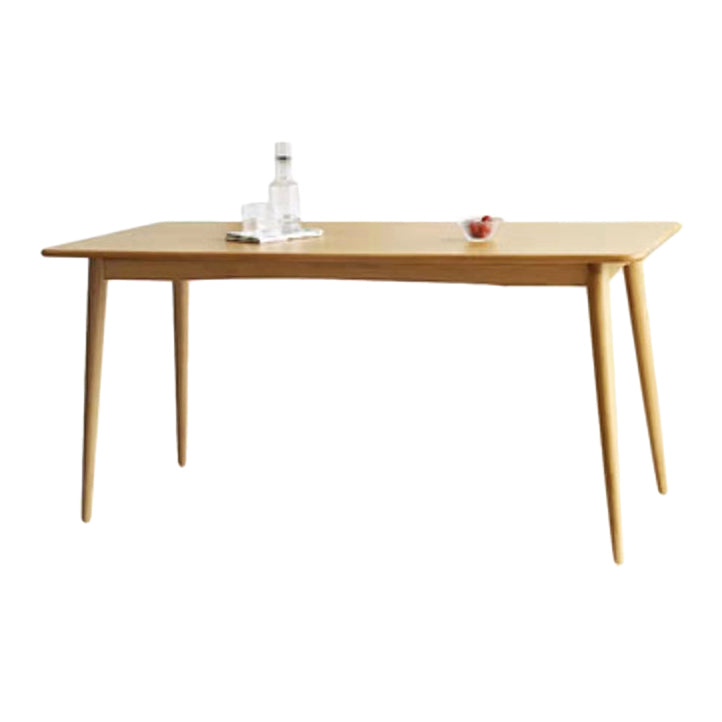 Rectangle Dining Table Contemporary Dinner Room Solid Wood Table with 4-foot Natural Without Chairs Clearhalo ' dining_table' 'Dining Tables & Seating' 'Dining Tables' 'furn' 'furn_dining_table' 'Furniture' 'furniture_dining_table' 'Kitchen & Dining Furniture' 'kitchen&dining_furn' 'kitchen' 'kitchen_dining_table' 3600648