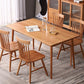 Rectangle Dining Table Contemporary Dinner Room Solid Wood Table with 4-foot Clearhalo ' dining_table' 'Dining Tables & Seating' 'Dining Tables' 'furn' 'furn_dining_table' 'Furniture' 'furniture_dining_table' 'Kitchen & Dining Furniture' 'kitchen&dining_furn' 'kitchen' 'kitchen_dining_table' 3600650