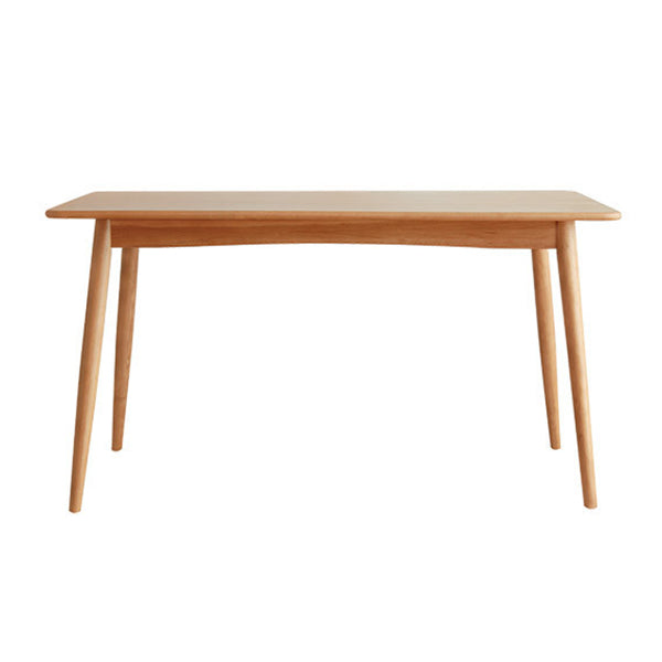 Rectangle Dining Table Contemporary Dinner Room Solid Wood Table with 4-foot Brown Without Chairs Clearhalo ' dining_table' 'Dining Tables & Seating' 'Dining Tables' 'furn' 'furn_dining_table' 'Furniture' 'furniture_dining_table' 'Kitchen & Dining Furniture' 'kitchen&dining_furn' 'kitchen' 'kitchen_dining_table' 3600652