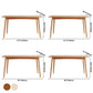 Rectangle Dining Table Contemporary Dinner Room Solid Wood Table with 4-foot Clearhalo ' dining_table' 'Dining Tables & Seating' 'Dining Tables' 'furn' 'furn_dining_table' 'Furniture' 'furniture_dining_table' 'Kitchen & Dining Furniture' 'kitchen&dining_furn' 'kitchen' 'kitchen_dining_table' 3600656