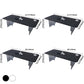 Modern Rectangle Dining Table Sintered Stone Dining Table with Clear Acrylic Double Pedestal Clearhalo ' dining_table' 'Dining Tables & Seating' 'Dining Tables' 'furn' 'furn_dining_table' 'Furniture' 'furniture_dining_table' 'Kitchen & Dining Furniture' 'kitchen&dining_furn' 'kitchen' 'kitchen_dining_table' 3600675