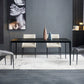Modern Rectangle Dining Table Sintered Stone Dining Table with 4 Metal Legs Clearhalo ' dining_table' 'Dining Tables & Seating' 'Dining Tables' 'Furniture' 'furniture_dining_table' 'Kitchen & Dining Furniture' 'kitchen&dining_furn' 'kitchen' 'kitchen_dining_table' 3600684