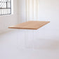 Rectangle Solid Wood Brown Tone Dining Table Simplicity Double Pedestal Table for Dining Room Clearhalo ' dining_table' 'Dining Tables & Seating' 'Dining Tables' 'furn' 'furn_dining_table' 'Furniture' 'furniture_dining_table' 'Kitchen & Dining Furniture' 'kitchen&dining_furn' 'kitchen' 'kitchen_dining_table' 3600695