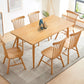 Rectangle 4 Legs Modern Dining Table Wood Color Fixed Table with Solid Wood Clearhalo ' dining_table' 'Dining Tables & Seating' 'Dining Tables' 'furn' 'furn_dining_table' 'Furniture' 'furniture_dining_table' 'Kitchen & Dining Furniture' 'kitchen&dining_furn' 'kitchen' 'kitchen_dining_table' 3600704