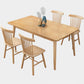 Rectangle 4 Legs Modern Dining Table Wood Color Fixed Table with Solid Wood Clearhalo ' dining_table' 'Dining Tables & Seating' 'Dining Tables' 'furn' 'furn_dining_table' 'Furniture' 'furniture_dining_table' 'Kitchen & Dining Furniture' 'kitchen&dining_furn' 'kitchen' 'kitchen_dining_table' 3600705