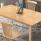 Rectangle 4 Legs Modern Dining Table Wood Color Fixed Table with Solid Wood Clearhalo ' dining_table' 'Dining Tables & Seating' 'Dining Tables' 'furn' 'furn_dining_table' 'Furniture' 'furniture_dining_table' 'Kitchen & Dining Furniture' 'kitchen&dining_furn' 'kitchen' 'kitchen_dining_table' 3600708