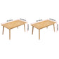 Rectangle 4 Legs Modern Dining Table Wood Color Fixed Table with Solid Wood Clearhalo ' dining_table' 'Dining Tables & Seating' 'Dining Tables' 'furn' 'furn_dining_table' 'Furniture' 'furniture_dining_table' 'Kitchen & Dining Furniture' 'kitchen&dining_furn' 'kitchen' 'kitchen_dining_table' 3600713