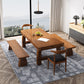 Minimalist Solid Wood Brown Dining Table Kitchen Rectangle Dining Table for Kitchen Clearhalo ' dining_table' 'Dining Tables & Seating' 'Dining Tables' 'furn' 'furn_dining_table' 'Furniture' 'furniture_dining_table' 'Kitchen & Dining Furniture' 'kitchen&dining_furn' 'kitchen' 'kitchen_dining_table' 3600727