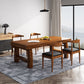 Minimalist Solid Wood Brown Dining Table Kitchen Rectangle Dining Table for Kitchen Clearhalo ' dining_table' 'Dining Tables & Seating' 'Dining Tables' 'furn' 'furn_dining_table' 'Furniture' 'furniture_dining_table' 'Kitchen & Dining Furniture' 'kitchen&dining_furn' 'kitchen' 'kitchen_dining_table' 3600740