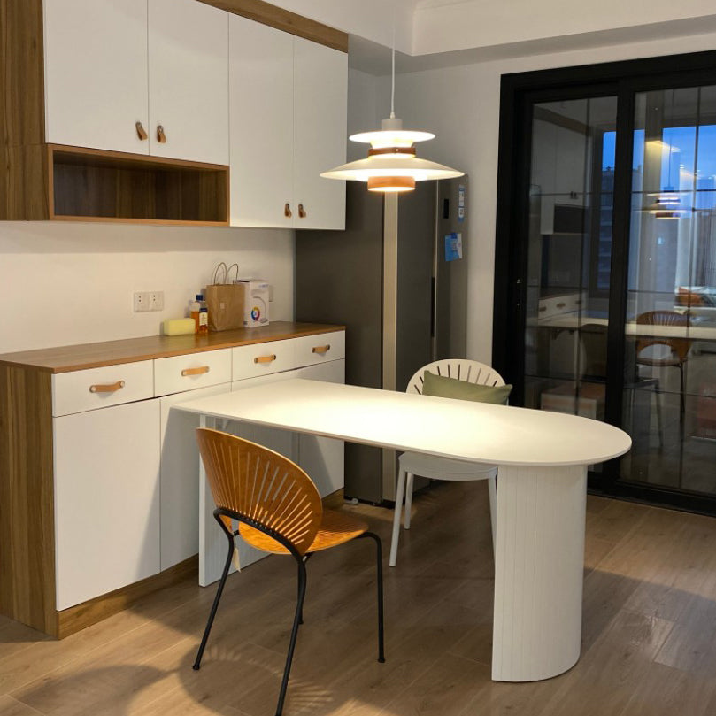 Modern Style Sintered Stone Dining Room Dinner Kitchen Table White Rectangle Table Clearhalo ' dining_table' 'Dining Tables & Seating' 'Dining Tables' 'furn' 'furn_dining_table' 'Furniture' 'furniture_dining_table' 'Kitchen & Dining Furniture' 'kitchen&dining_furn' 'kitchen' 'kitchen_dining_table' 3600787