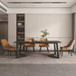 Modern Rectangle Dining Table Sintered Stone Dining Table with Double Pedestal Clearhalo ' dining_table' 'Dining Tables & Seating' 'Dining Tables' 'furn' 'furn_dining_table' 'Furniture' 'furniture_dining_table' 'Kitchen & Dining Furniture' 'kitchen&dining_furn' 'kitchen' 'kitchen_dining_table' 3600794