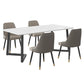 Modern Rectangle Dining Table Sintered Stone Dining Table with Double Pedestal Clearhalo ' dining_table' 'Dining Tables & Seating' 'Dining Tables' 'furn' 'furn_dining_table' 'Furniture' 'furniture_dining_table' 'Kitchen & Dining Furniture' 'kitchen&dining_furn' 'kitchen' 'kitchen_dining_table' 3600804