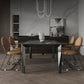 Modern Style Sintered Stone Dining Table Black Rectangle Kitchen Table with 4 Legs Clearhalo ' dining_table' 'Dining Tables & Seating' 'Dining Tables' 'furn' 'furn_dining_table' 'Furniture' 'furniture_dining_table' 'Kitchen & Dining Furniture' 'kitchen&dining_furn' 'kitchen' 'kitchen_dining_table' 3600824