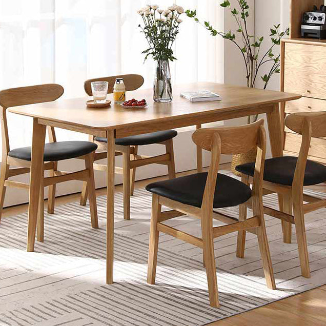 Rectangle Dining Site Table Solid Wood Dining Room Collection with 4-foot Clearhalo ' dining_table' 'Dining Tables & Seating' 'Dining Tables' 'furn' 'furn_dining_table' 'Furniture' 'furniture_dining_table' 'Kitchen & Dining Furniture' 'kitchen&dining_furn' 'kitchen' 'kitchen_dining_table' 3600863