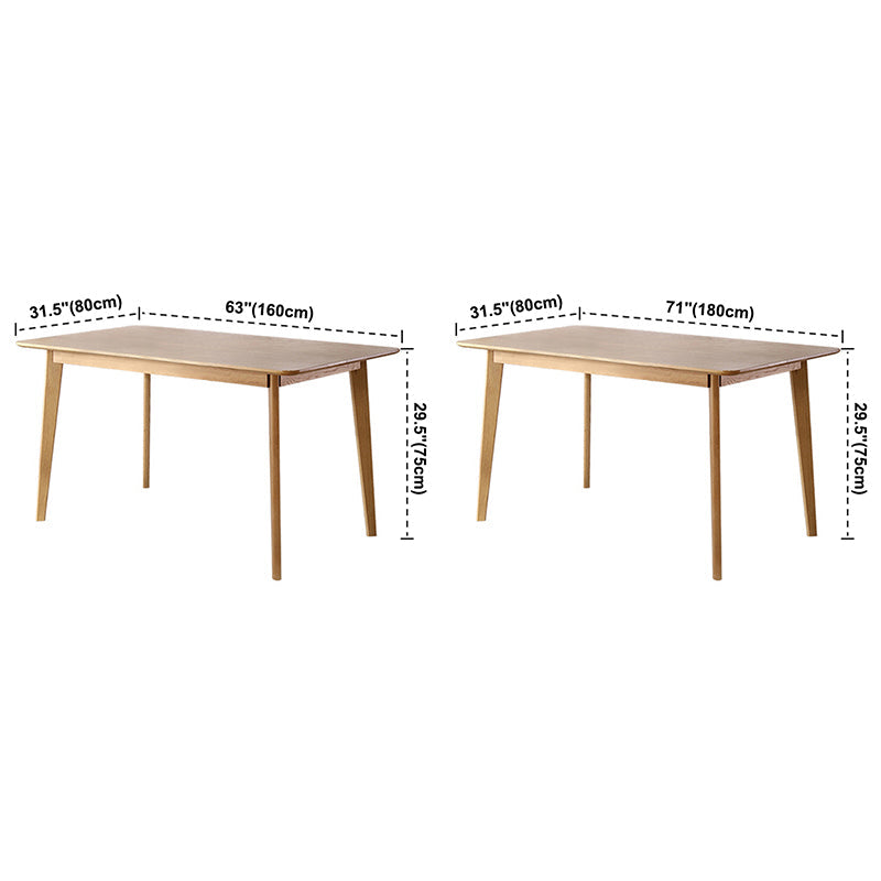 Rectangle Dining Site Table Solid Wood Dining Room Collection with 4-foot Clearhalo ' dining_table' 'Dining Tables & Seating' 'Dining Tables' 'furn' 'furn_dining_table' 'Furniture' 'furniture_dining_table' 'Kitchen & Dining Furniture' 'kitchen&dining_furn' 'kitchen' 'kitchen_dining_table' 3600869