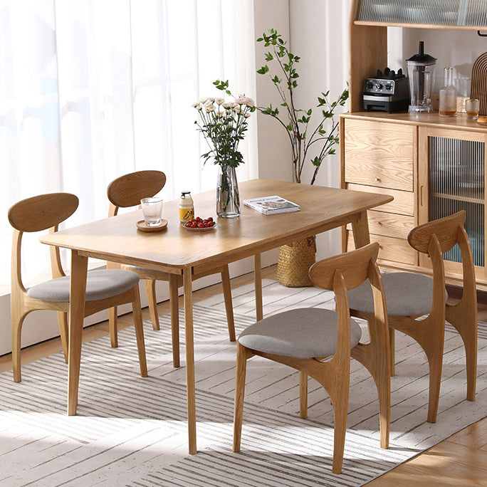 Rectangle Dining Site Table Solid Wood Dining Room Collection with 4-foot Clearhalo ' dining_table' 'Dining Tables & Seating' 'Dining Tables' 'furn' 'furn_dining_table' 'Furniture' 'furniture_dining_table' 'Kitchen & Dining Furniture' 'kitchen&dining_furn' 'kitchen' 'kitchen_dining_table' 3600874