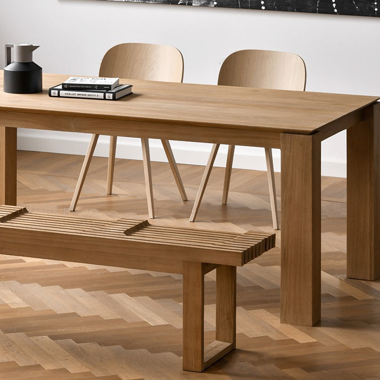 Rectangle Pine Solid Wood Table Modern Dining Table with 4 Legs for Restaurant Living Room Clearhalo ' dining_table' 'Dining Tables & Seating' 'Dining Tables' 'furn' 'furn_dining_table' 'Furniture' 'furniture_dining_table' 'Kitchen & Dining Furniture' 'kitchen&dining_furn' 'kitchen' 'kitchen_dining_table' 3600880