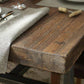 Contemporary Brown Kitchen Dining Table Rectangle Solid Wood Dining Table with Trestle Base Clearhalo ' dining_table' 'Dining Tables & Seating' 'Dining Tables' 'furn' 'furn_dining_table' 'Furniture' 'furniture_dining_table' 'Kitchen & Dining Furniture' 'kitchen&dining_furn' 'kitchen' 'kitchen_dining_table' 3600889