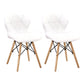 Glam Style Leather Dining Room Chair Multicolor Curved Side Chair for Home White Set of 2 Clearhalo ' kitchen&dining_furn' 'Dining Chairs' 'Dining Tables & Seating' 'dining_chair' 'Furniture' 'furniture_dining_chair' 'Kitchen & Dining Furniture' 'kitchen' 3603322