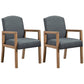 Contemporary Kitchen Square Dining Chair Parsons Dining Side Chair with Wooden Legs Grey Fabric 2 Piece Set Clearhalo ' kitchen&dining_furn' 'Dining Chairs' 'Dining Tables & Seating' 'dining_chair' 'furn' 'furn_dining_chair' 'Furniture' 'furniture_dining_chair' 'Kitchen & Dining Furniture' 'kitchen' 3621050