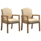 Contemporary Kitchen Square Dining Chair Parsons Dining Side Chair with Wooden Legs Khaki Fabric 2 Piece Set Clearhalo ' kitchen&dining_furn' 'Dining Chairs' 'Dining Tables & Seating' 'dining_chair' 'furn' 'furn_dining_chair' 'Furniture' 'furniture_dining_chair' 'Kitchen & Dining Furniture' 'kitchen' 3621055